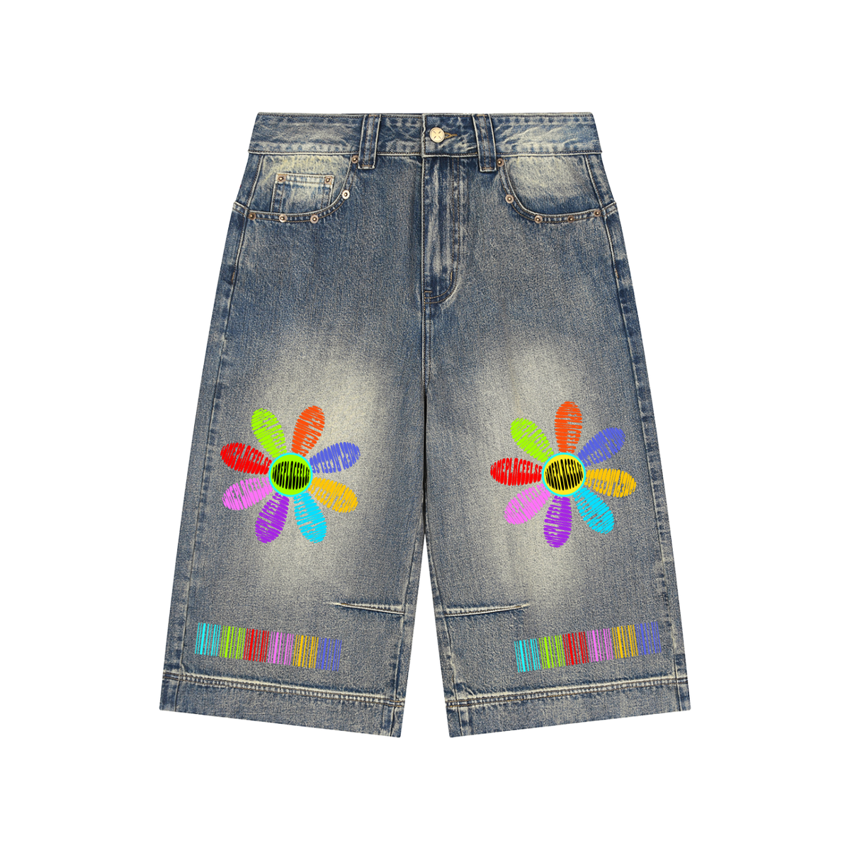 The Dream Garden (Baggy Denim Shorts)
