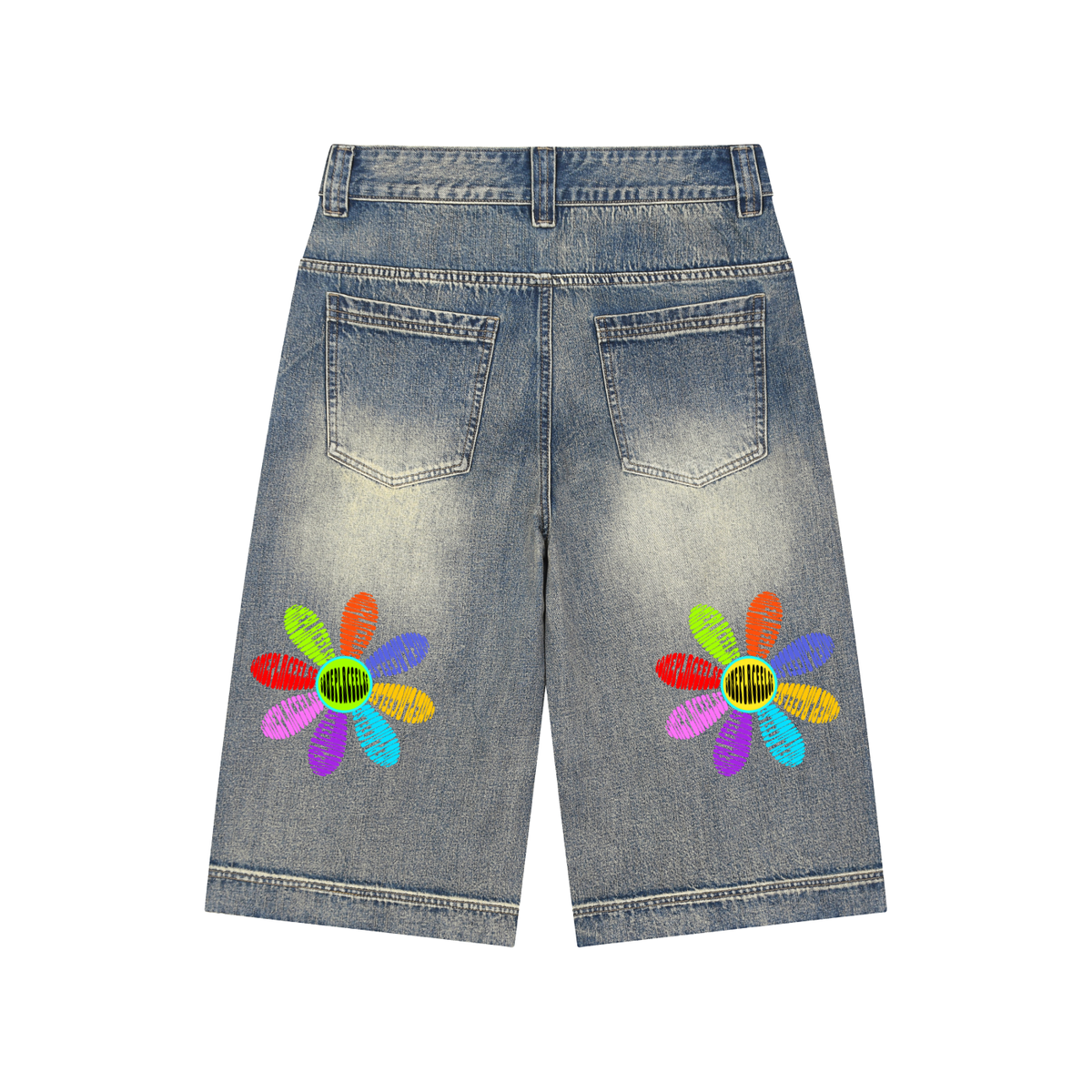 The Dream Garden (Baggy Denim Shorts)
